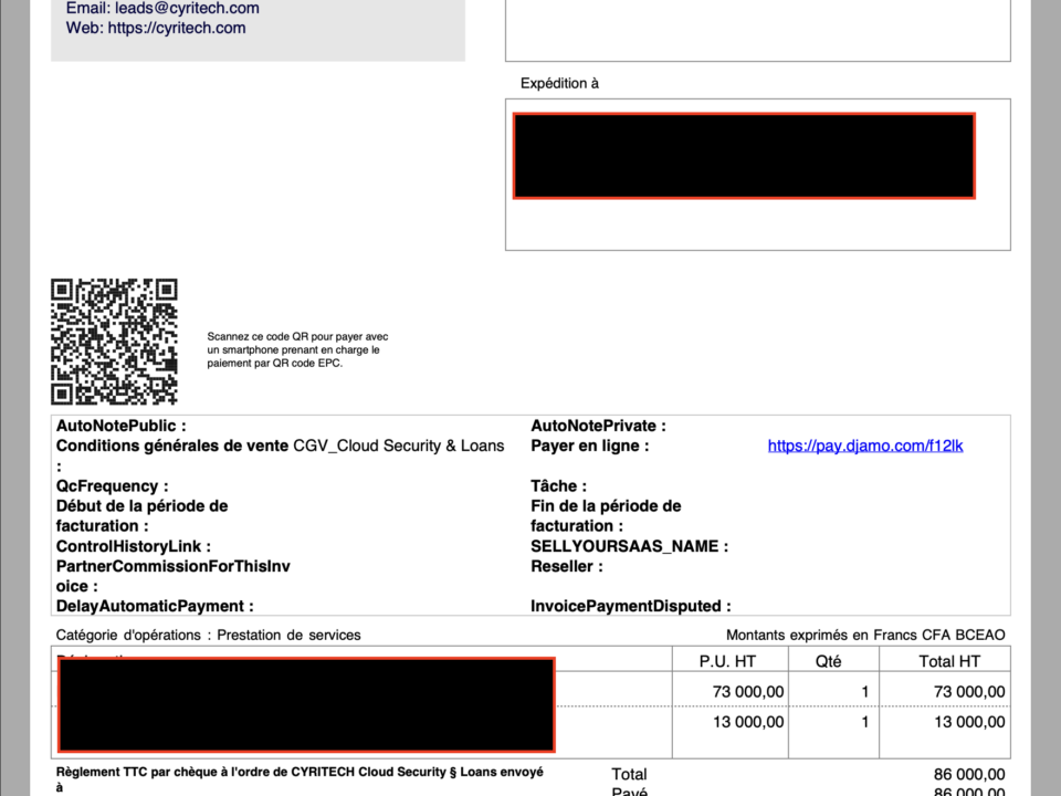 electronic invoice vby dolibarr